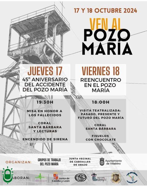 Actos de conmemoración accidente minero Pozo María