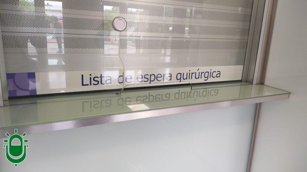 Mostrador Listas de Espera Quirúrgica en el Hospital del Bierzo