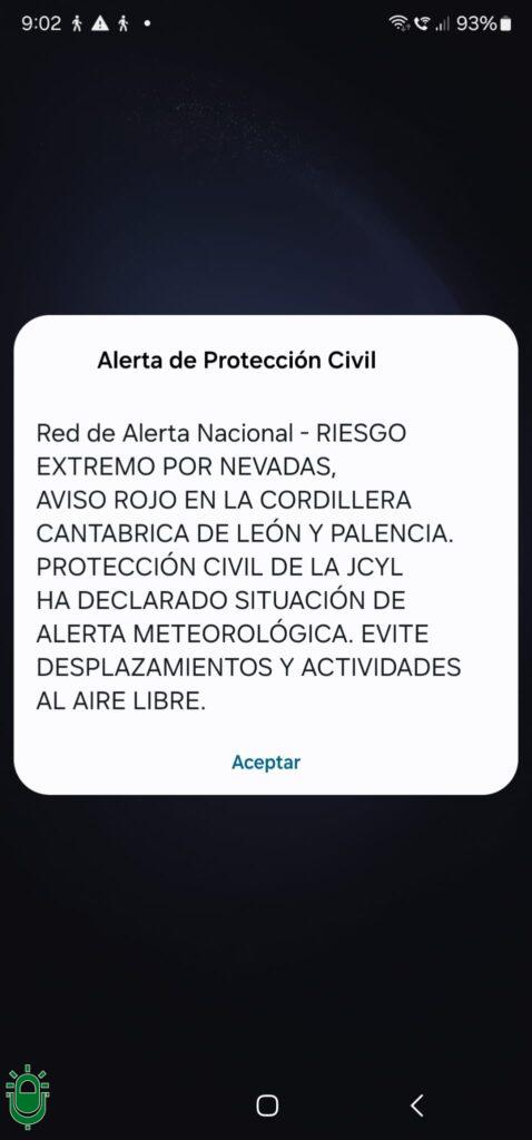 Alerta Protección Civil 8 dic