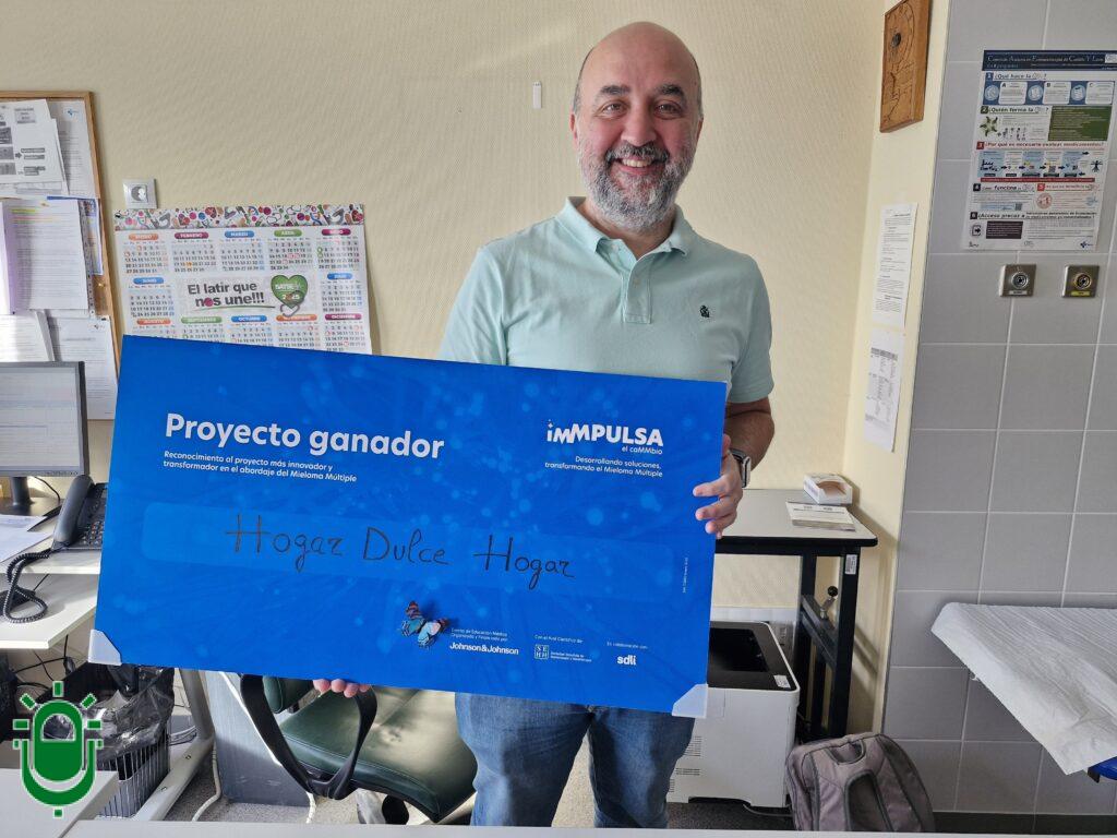 El hematólogo Erik de Cabo, responsable del proyecto Hogar dulce hogar