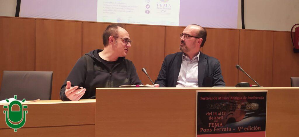 Presentación Festival Música Antigua Ponferrada 2025. Morala y Manuel Alejandre. 3 abril