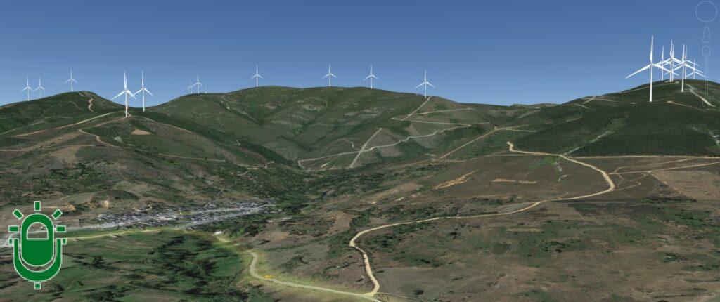 recreación parques eólicos Repsol Bierzo Alto enero 2025