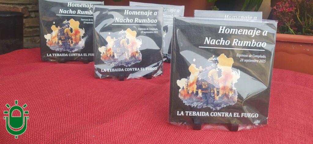Homenaje a Nacho Rumbao. Brigadista. Espinoso de Compludo. 28 sep 2025. Placas de pizarra