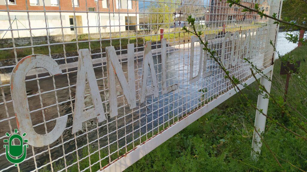 Cartel Canal de Cornatel en Ponferrada