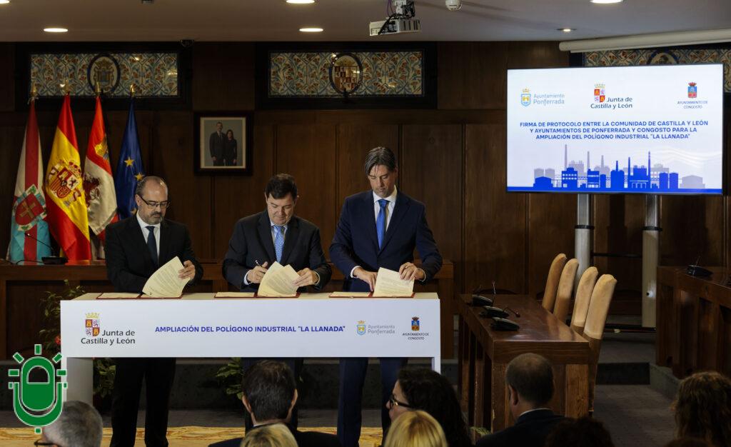 Firma convenio ampliación La Llanada. 29 octubre 2025