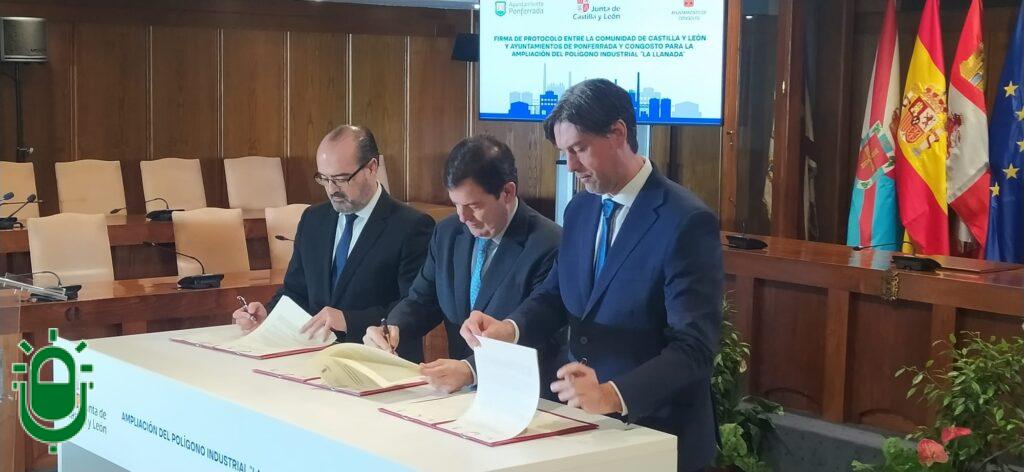 Firma convenio ampliación La Llanada. 29 octubre 2025. La firma