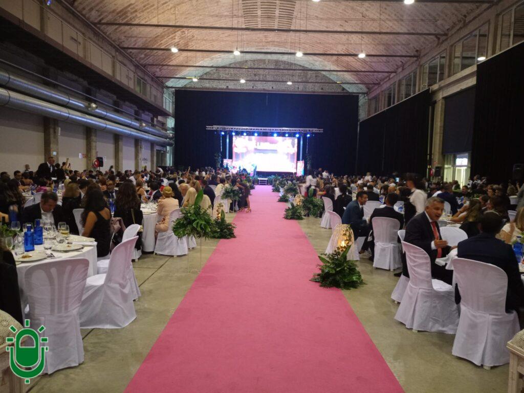 Gala Comercio Ponferrada 2025. Vista general cena de gala