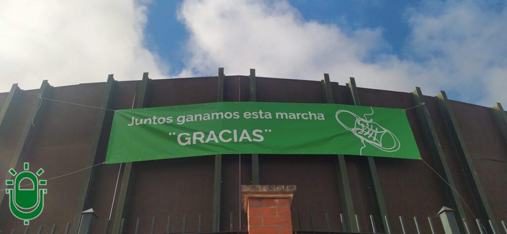 Marcha contra el Cáncer. Ponferrada. 2025. 5 de octubre. Cartel gracias