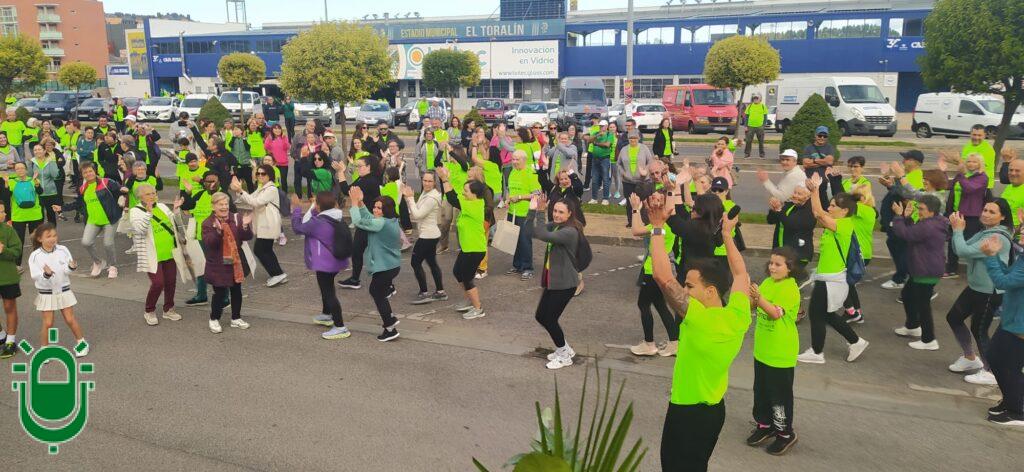 Marcha contra el Cáncer. Ponferrada. 2025. 5 de octubre. Sesión de zumba