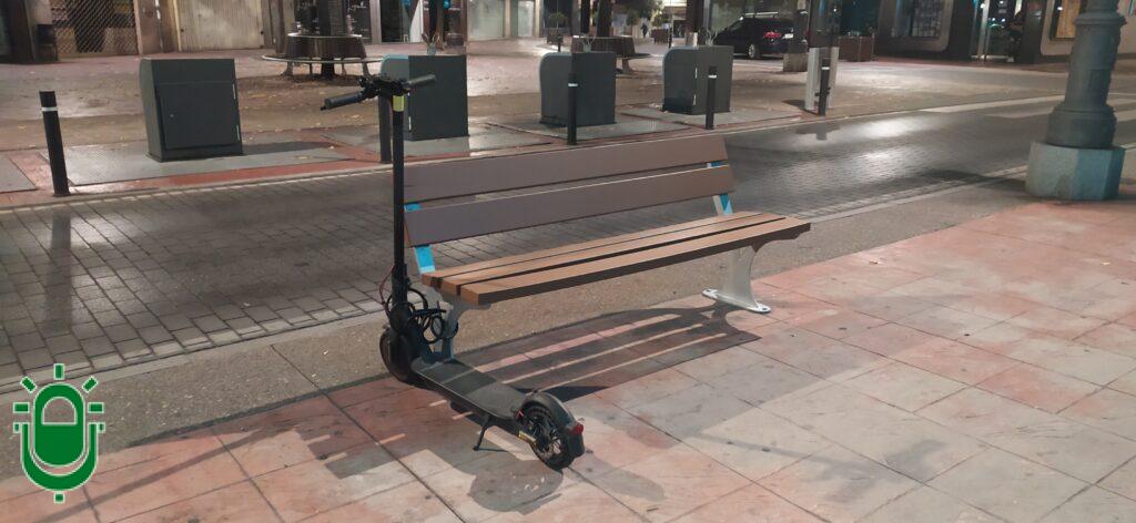 Un patinete en Ponferrada