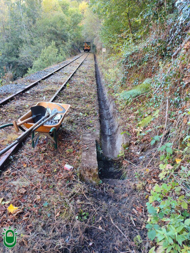 Limpieza vías del tren Ponferrada-Villablino. 18 noviembre 2025