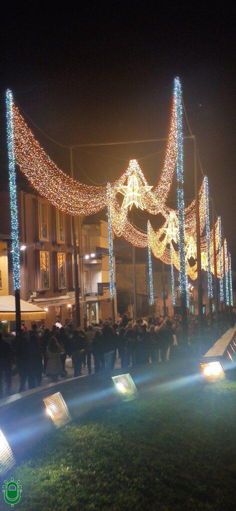 Pasillo de estrellas luces 2024