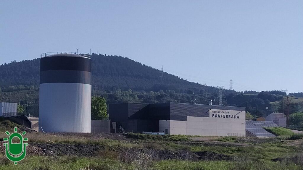 Central de calor de Ponferrada en abril de 2024
