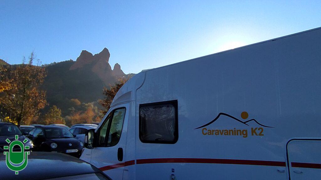 Autocaravanas en Las Médulas