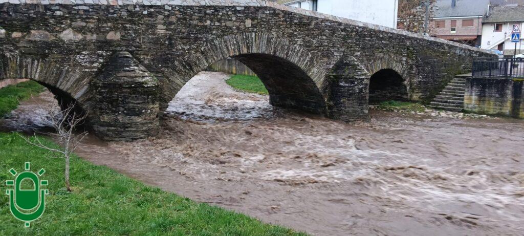Río Oza en Toral de Merayo. 11 febrero 2026