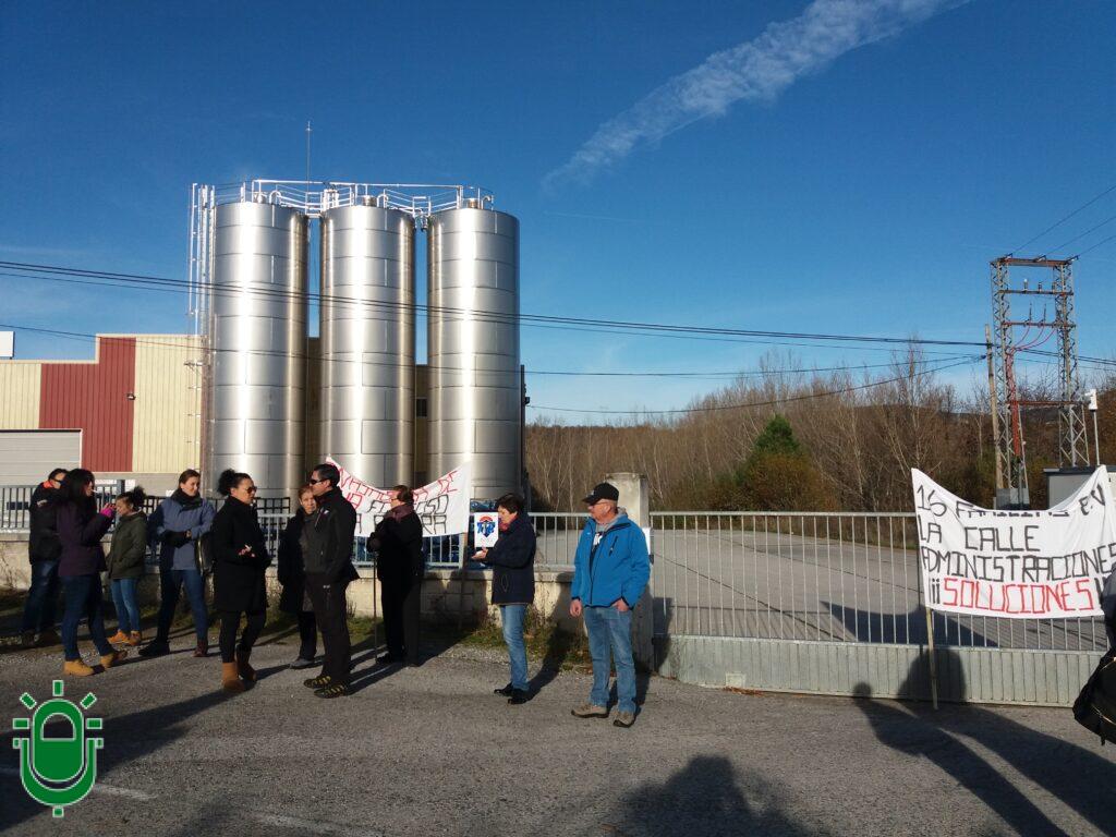 Trabajadores planta agua Folgoso