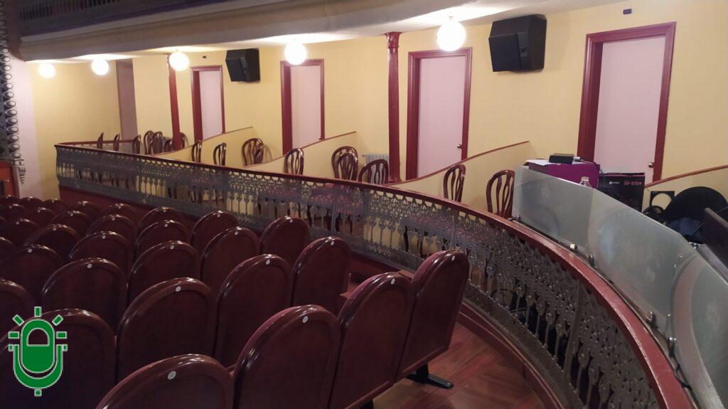Butacas en el Teatro Villafranquino