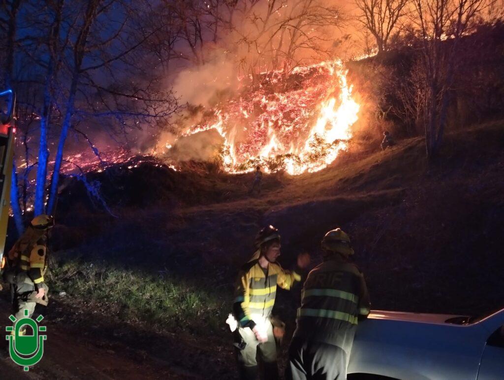 Incendio Herrerías de Valcarce. BRIF Tabuyo. 31 marzo 2026
