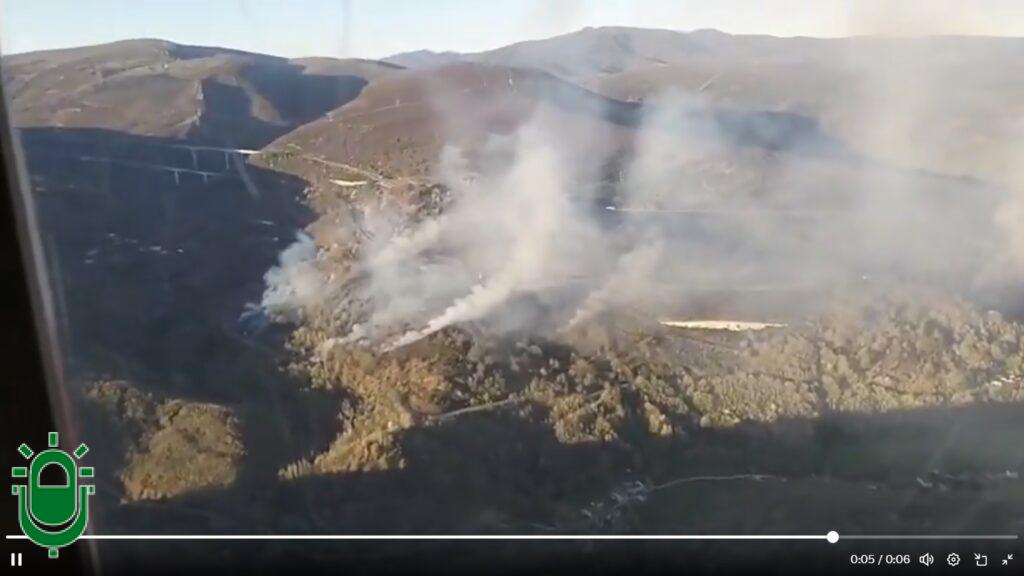Incendio Herrerías de Valcarce. BRIF Tabuyo. 31 marzo 2026 (desde helicoptero)