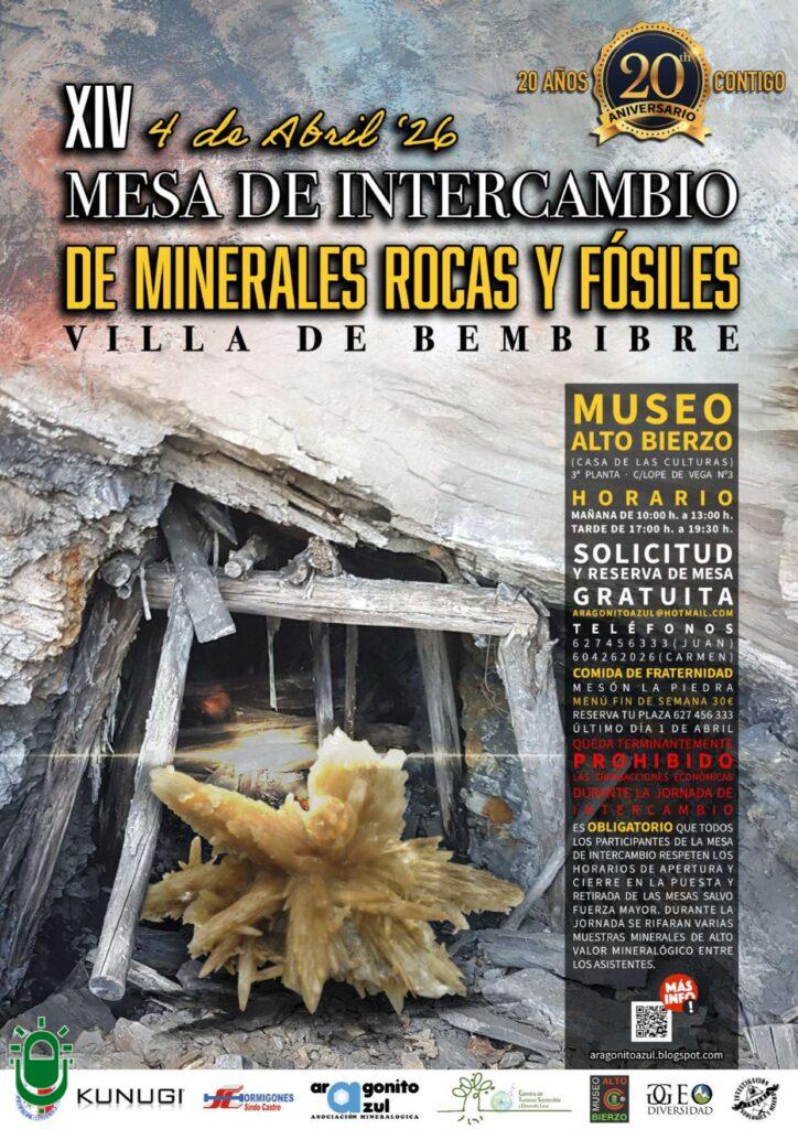 MESA DE INTERCAMBIO DE MINERALES, ROCAS Y FÓSILES