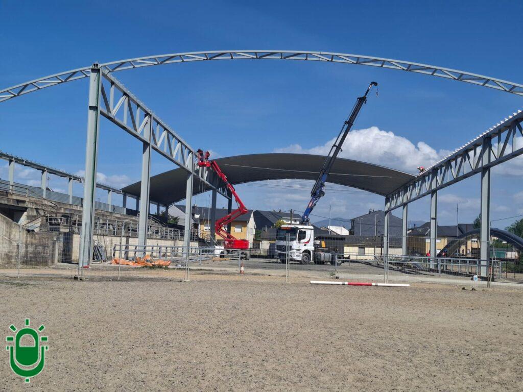Las obras del recinto ferial de Camponaraya entran en su recta final