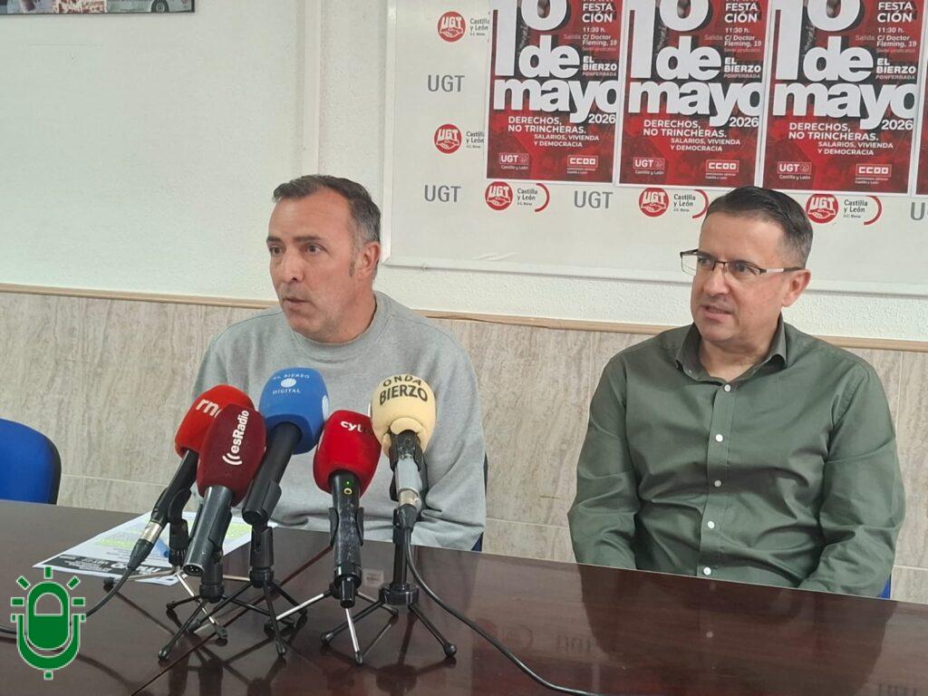 Los sindicatos del Bierzo salen este viernes a la calle bajo en lema “Derechos, no trincheras. Salarios, vivienda y democracia”