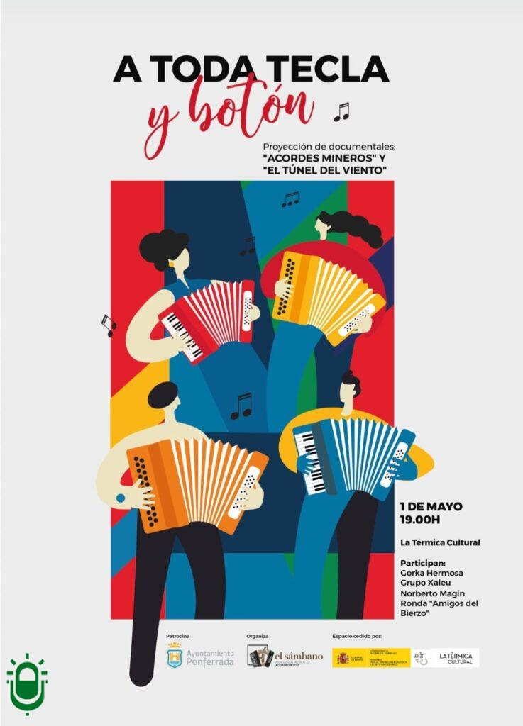cartel a toda tecla y boton