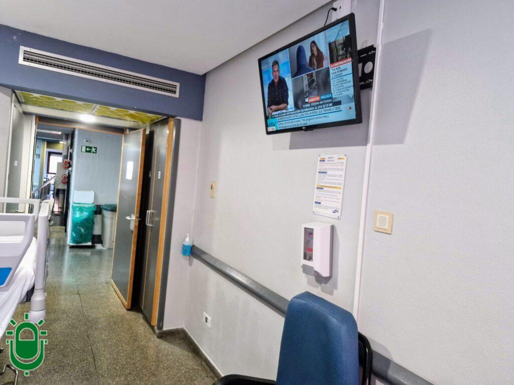 Televisión en habitaciones Hospital del Bierzo (1)
