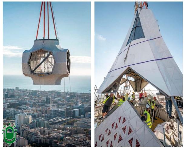 Barcelona inaugura la nueva torre de la Sagrada Familia, con aportaciones de Tvitec y Roldán