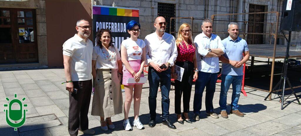 Dia del Orgullo LGTBIQ+ en Ponferrada. 27 junio 2026. Autoridades