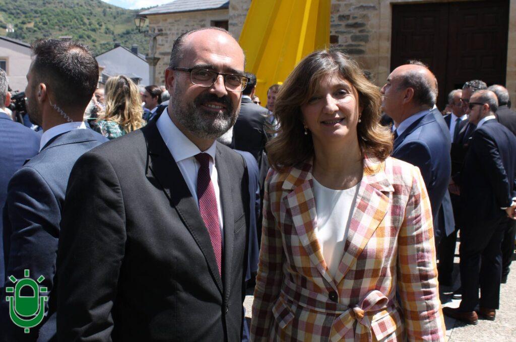 El alcalde de Ponferrada y Nuria González Álvarez