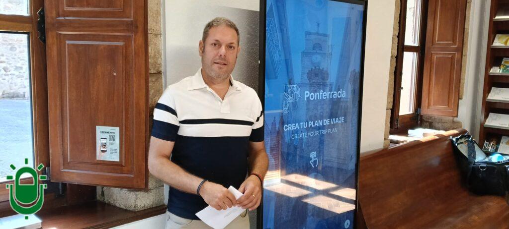 Pantallas turísticas Ponferrada. 25 junio 2026. Con Iván Alonso en Oficina de Turismo