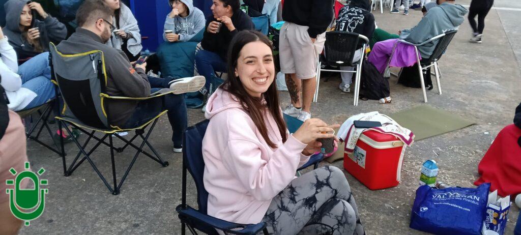 Sandra. Primera en la fila. Entradas Ponferradina. 16 junio 2026