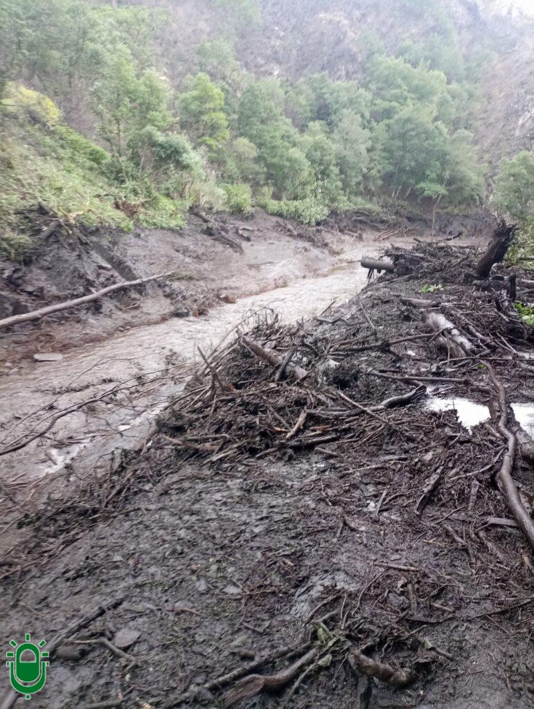Tormenta destroza carretera Faro. Peranzanes. 16 junio 2026