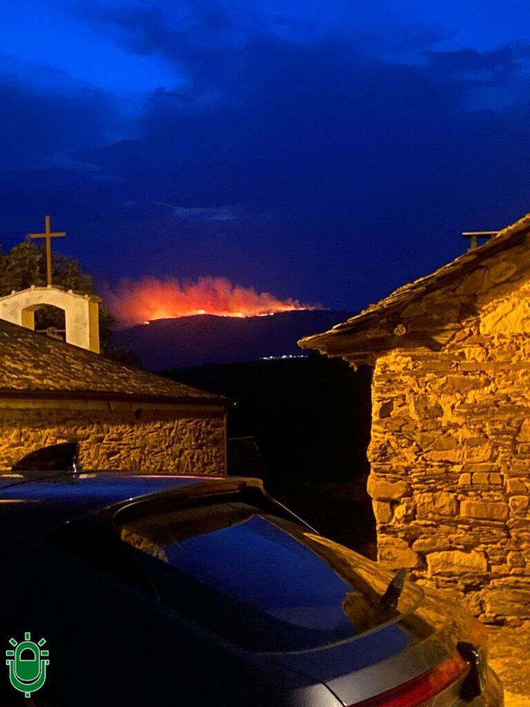 incendio desde Onamio