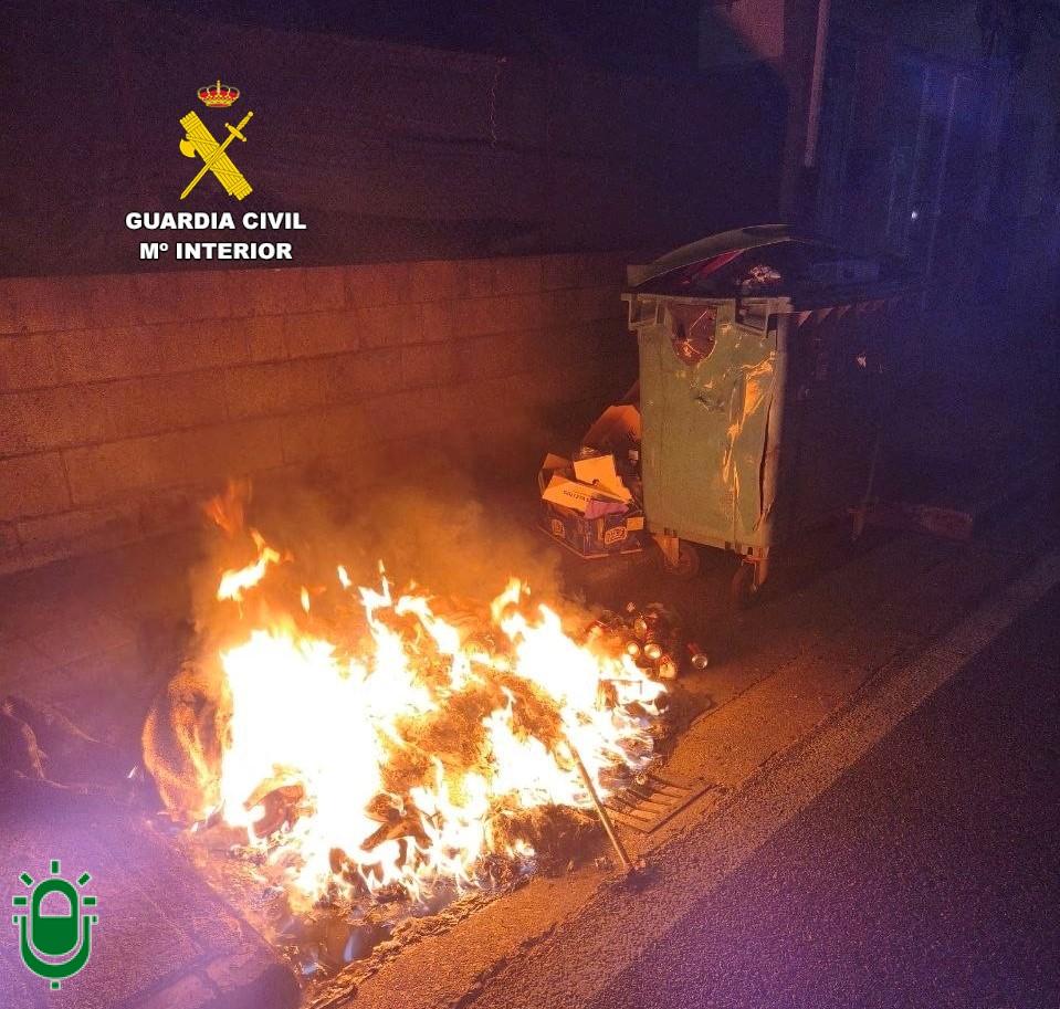 Detenido un hombre por provocar diversos incendios, no forestales, en el Bierzo