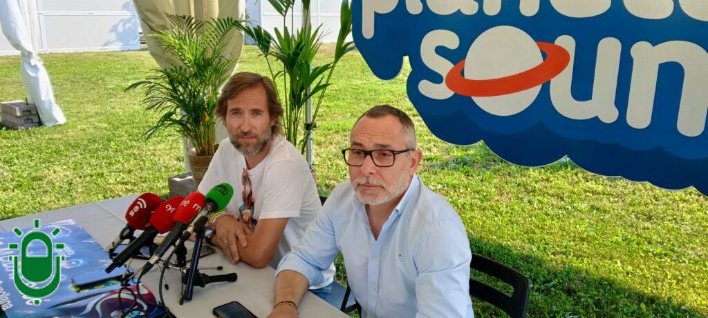 Presenta Planeta Sound 2026. 7 julio. Angel Escuredo y Carlos Cortina