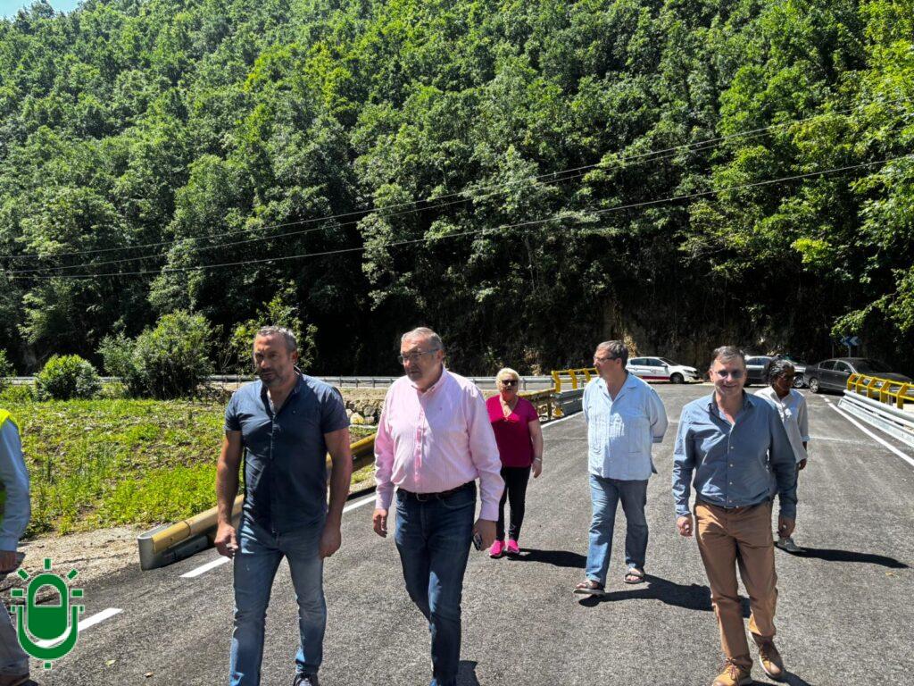 La Diputación recibe la obra del nuevo puente sobre el río Tejeira, tras una inversión de casi 400.000 euros