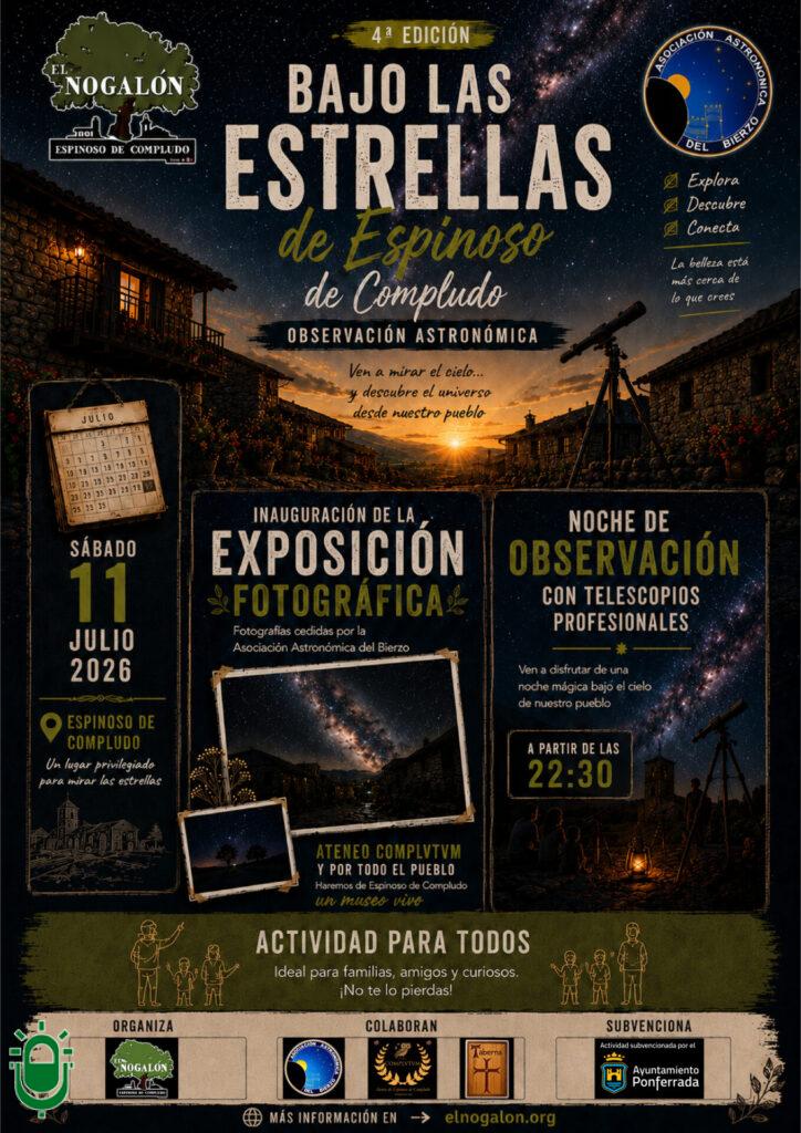 cartel observación astronómica