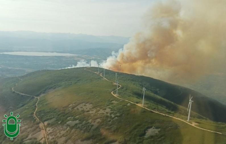 Evolución favorable del incendio de Castropodame
