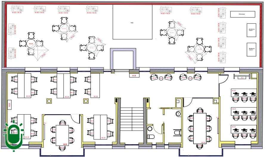 Diseño planta 1 C2IET Ponferrada. calle Ancha. 14 abril 2026