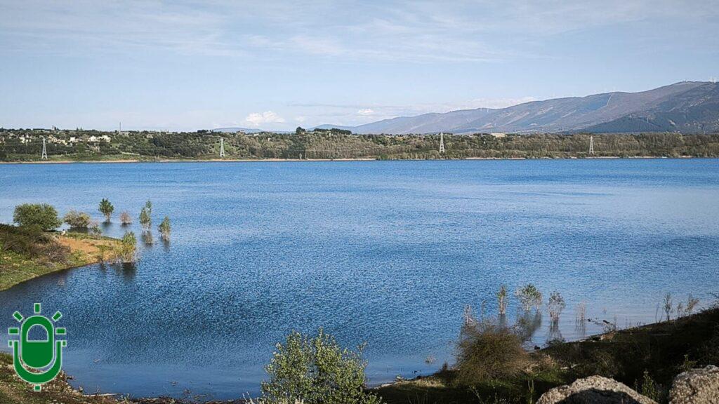 Pantano de Bárcena en abril 2025. Más del 80 por ciento