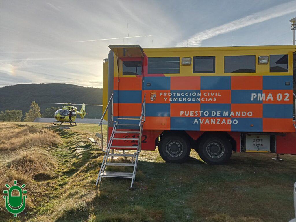 Importante movilización para buscar a una mujer con Alzheimer en Santalavilla, en el municipio de Benuza. De madrugada, se encontró a una niña perdida en los montes de Oencia