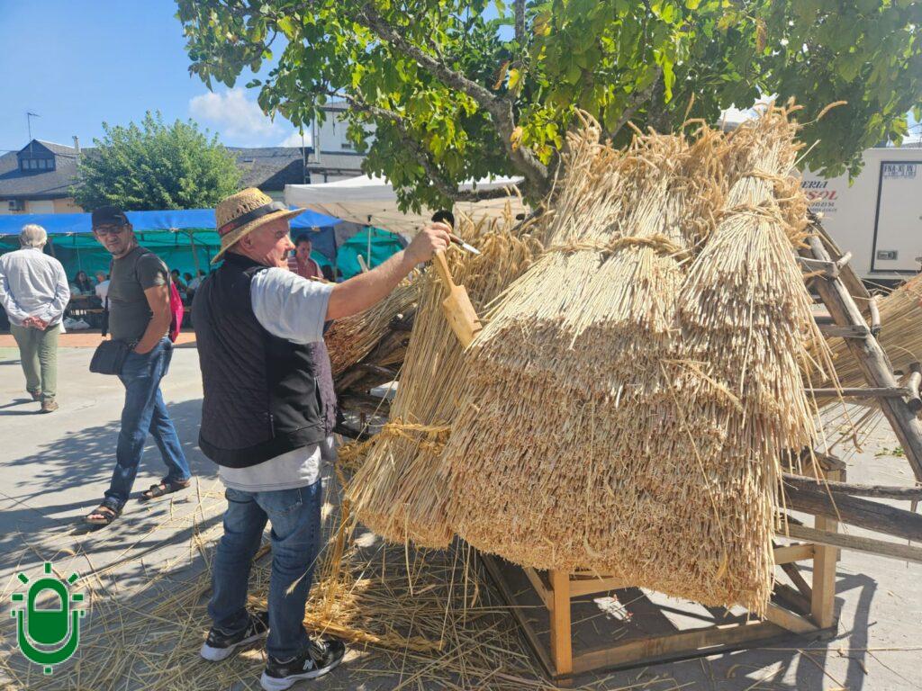 Teitador de palloza. Paja. Feria de El Espino. 9 agosto 2026