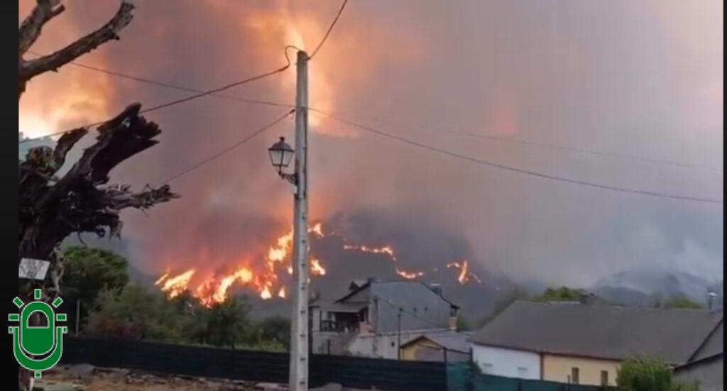 El incendio de Veguellina es ya el peor de lo que llevamos de verano, con 1.300 hectáreas arrasadas