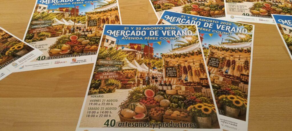 cartel Feria de Verano Ponferrada. Agosto 2026