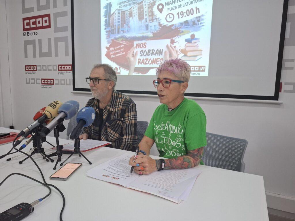 UGT y CC.OO. llaman a secundar la huelga educativa el 4 de noviembre
